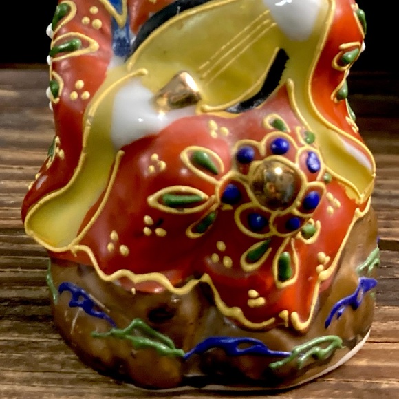 Kutani Ware Benzatien Benten Moriage Porcelain Figure God of Beauty Music Art - Picture 5 of 9